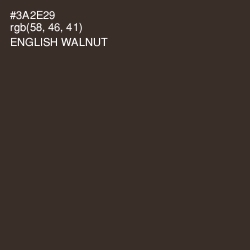 #3A2E29 - English Walnut Color Image